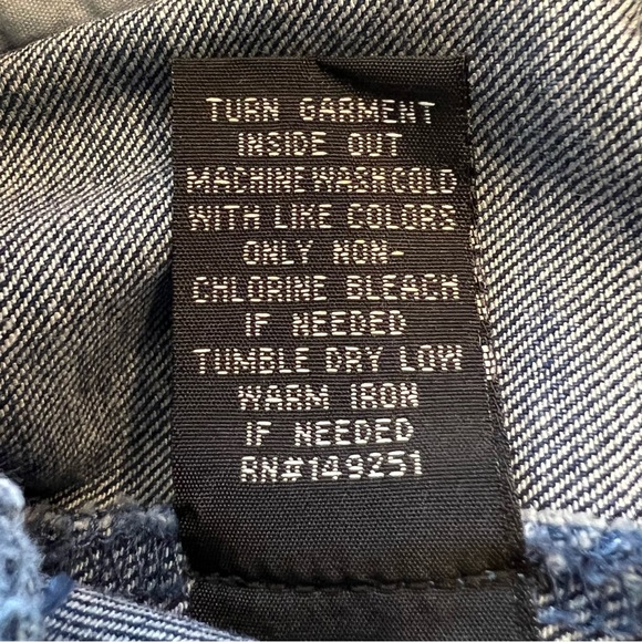 BACCINI FITTED CLASSIC HOODED DENIM JEAN JACKET  SIZE S - Picture 7 of 9